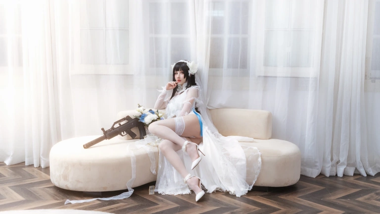 rioko凉凉子《95花嫁》主题写真：25张全套美图，含1个视频