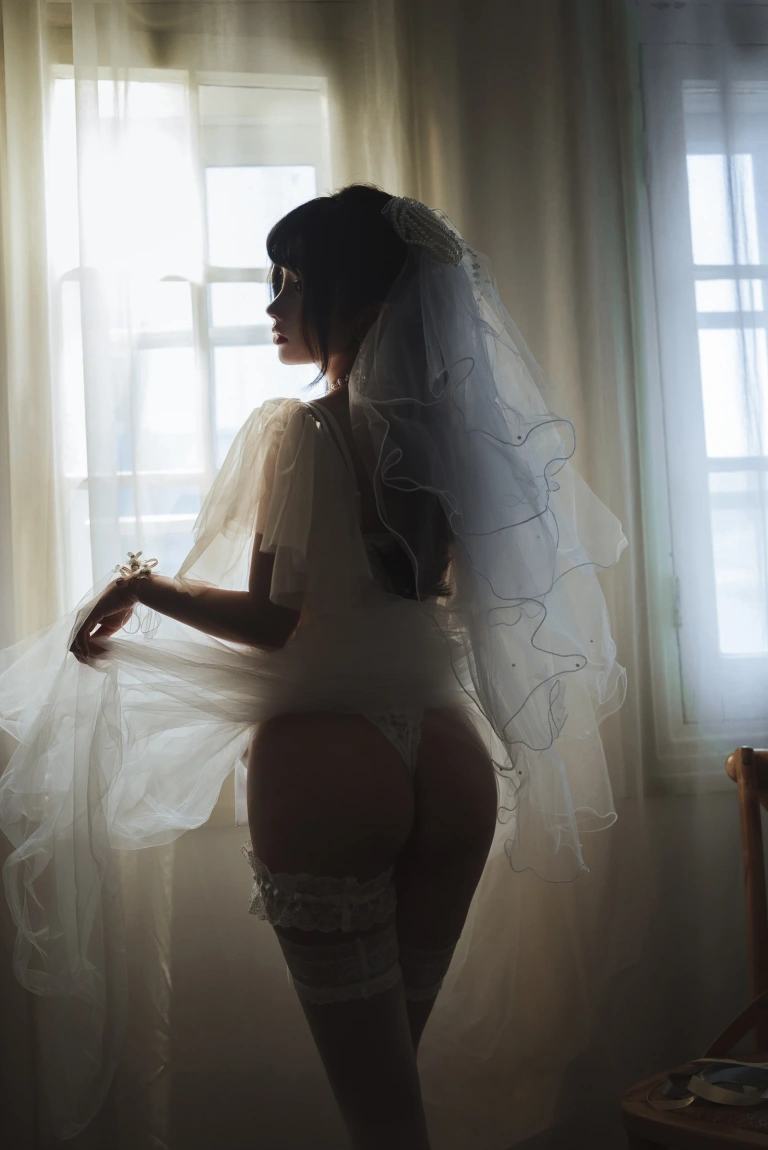 rioko凉凉子《透明婚纱》主题写真：39张全套美图