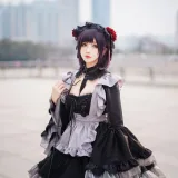 rioko凉凉子《更衣人偶坠入爱河 喜多川海梦cos+黑江雫女仆装（漫展+game）》主题写真：108张全套美图，含6个视频
