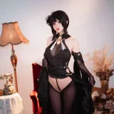 rioko凉凉子《黑白镇海双人（&面饼仙儿）》主题写真：35张全套美图，含1个视频