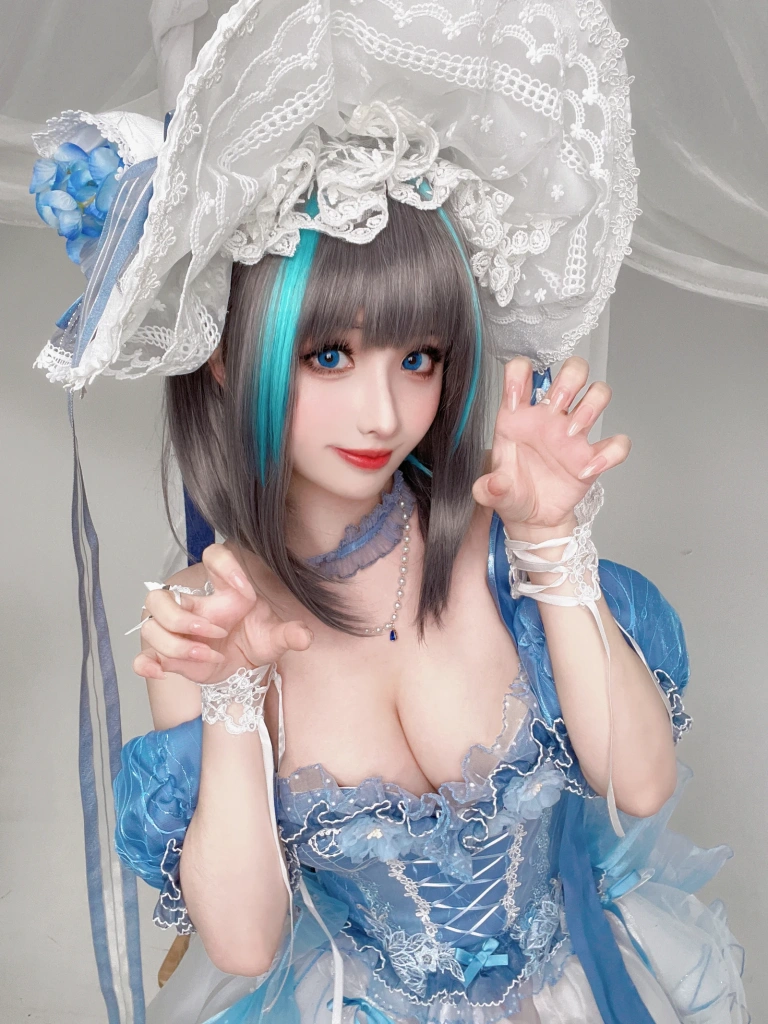rioko凉凉子《柴郡冰雪公主》主题写真：40张全套美图