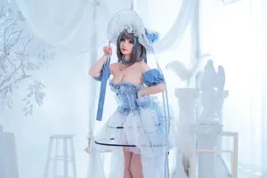 rioko凉凉子《柴郡冰雪公主》主题写真：40张全套美图