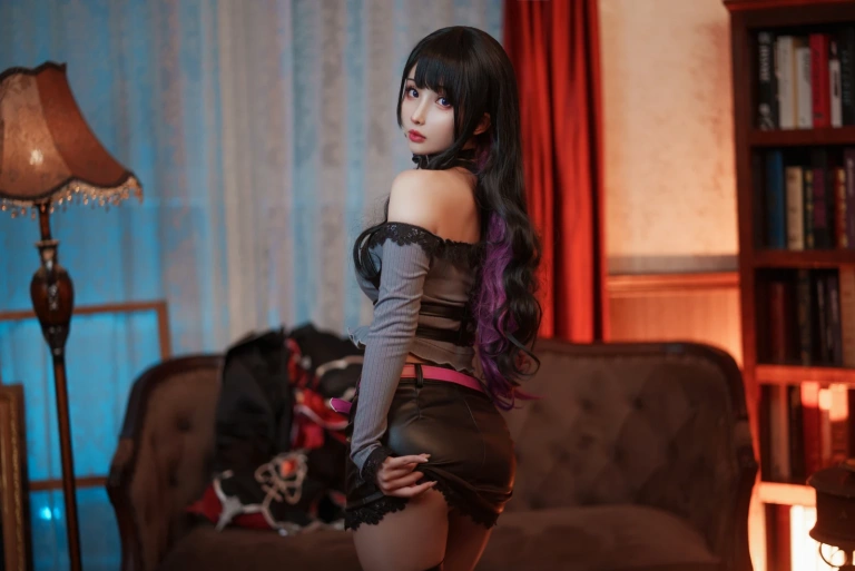 rioko凉凉子《恋乃夜舞》主题写真：40张全套美图