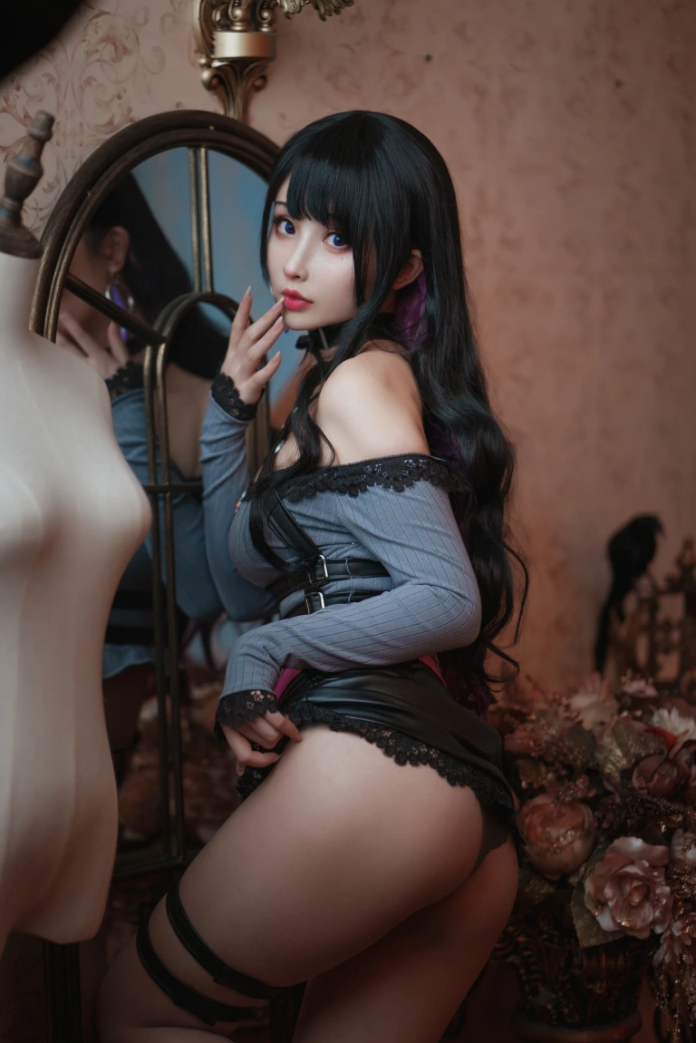 rioko凉凉子《恋乃夜舞》主题写真：40张全套美图