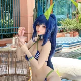 rioko凉凉子《碧蓝航线 花园》主题写真：40张全套美图，含1个视频