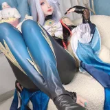 rioko凉凉子《有点那个的申鹤》主题写真：35张全套美图，含11个视频