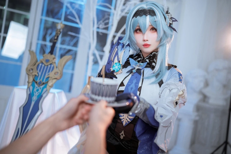 rioko凉凉子《优菈浪花骑士》主题写真：77张全套美图，含10个视频