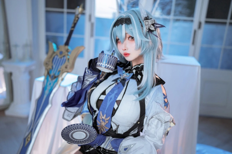 rioko凉凉子《优菈浪花骑士》主题写真：77张全套美图，含10个视频
