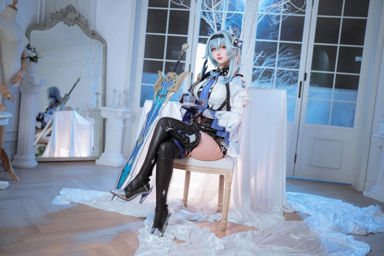 rioko凉凉子《优菈浪花骑士》主题写真：77张全套美图，含10个视频