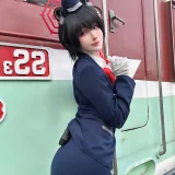 rioko凉凉子《蔚蓝档案椿导游》主题写真：62张全套美图，含12个视频