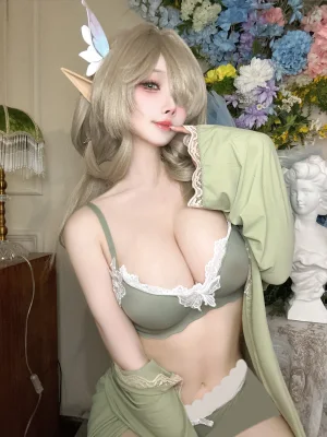 rioko凉凉子《碧蓝航线 七省·华歌尔限定色内衣》主题写真：30张全套美图，含9个视频