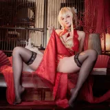 rioko凉凉子《碧蓝航线 怨仇 旗袍 杯盏盈芳华》主题写真：25张全套美图