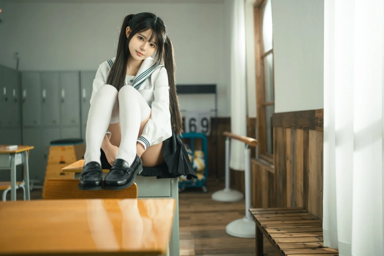 rua阮阮《授课中》主题写真：57张全套美图