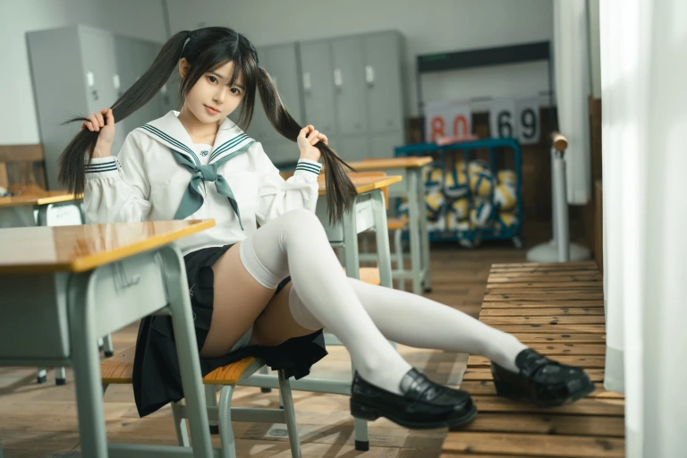 rua阮阮《授课中》主题写真：57张全套美图