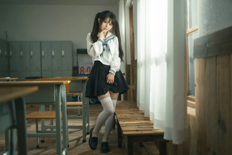 rua阮阮《授课中》主题写真：57张全套美图