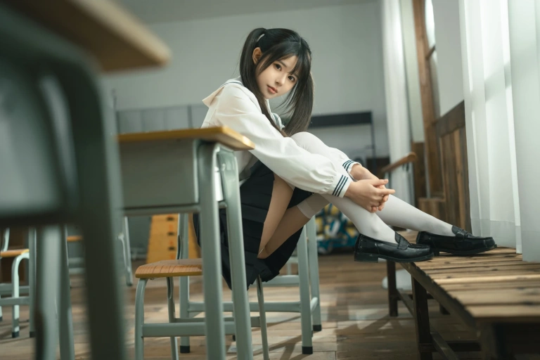 rua阮阮《授课中》主题写真：57张全套美图