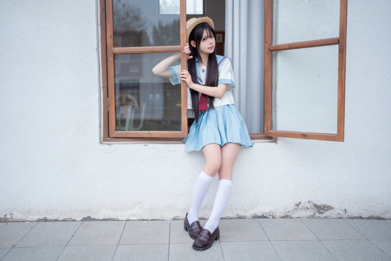 rua阮阮《雪糕》主题写真：40张全套美图