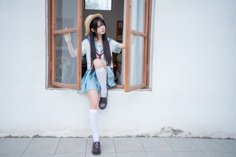 rua阮阮《雪糕》主题写真：40张全套美图
