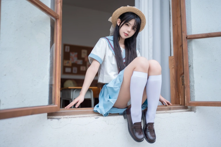 rua阮阮《雪糕》主题写真：40张全套美图
