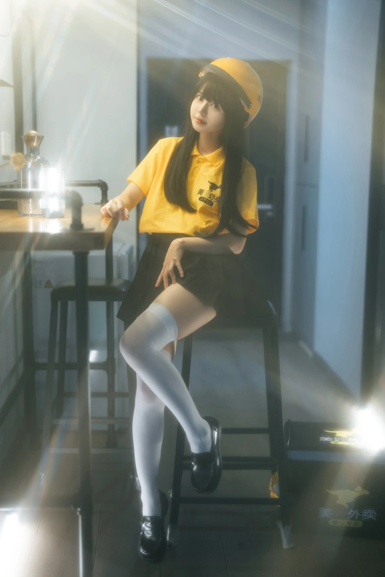 rua阮阮《外卖员》主题写真：40张全套美图