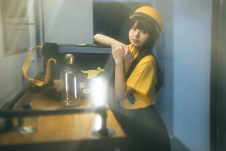 rua阮阮《外卖员》主题写真：40张全套美图