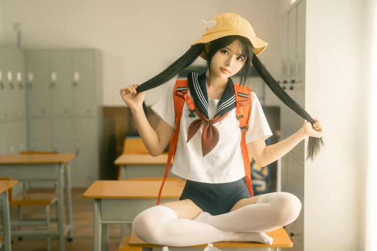 rua阮阮《小丸子》主题写真：88张全套美图