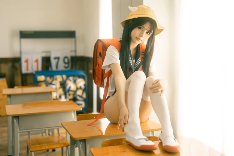 rua阮阮《小丸子》主题写真：88张全套美图