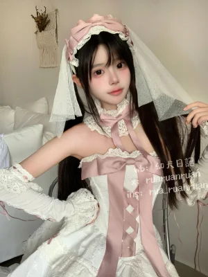 rua阮阮《初恋缎带》主题写真：18张全套美图