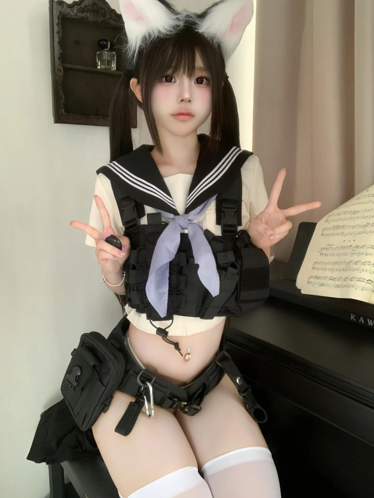 rua阮阮《战术自搭》主题写真：18张全套美图