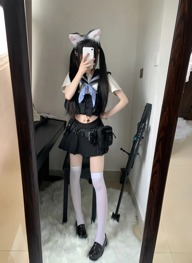 rua阮阮《战术自搭》主题写真：18张全套美图