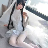 雪琪SAMA《爱宕婚纱》主题写真：38张全套美图