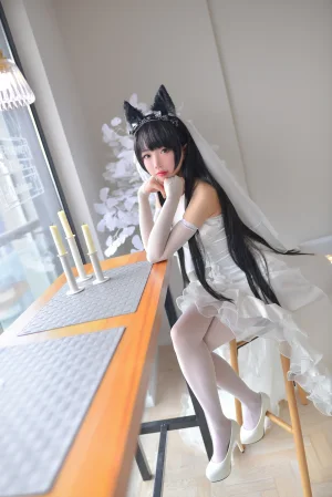 雪琪SAMA《爱宕婚纱》主题写真：38张全套美图