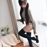 雪琪SAMA《灰兔兔》主题写真：50张全套美图