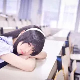 雪琪SAMA《路人女主的养成方法 霞之丘诗羽》主题写真：24张全套美图