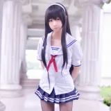 雪琪SAMA《路人女主的养成方法 霞之丘诗羽》主题写真：24张全套美图