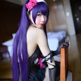 雪琪SAMA《霞之丘诗羽内衣》主题写真：17张全套美图
