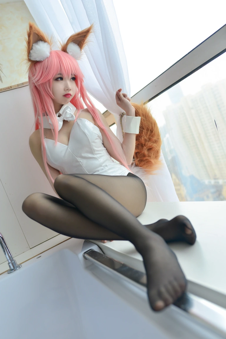 雪琪SAMA《玉藻前兔女郎》主题写真：30张全套美图