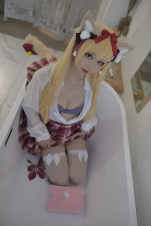 雪琪SAMA《千岛酱猫耳》主题写真：35张全套美图