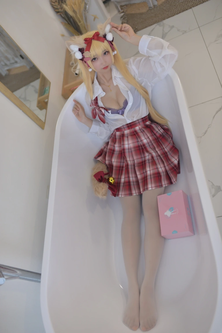 雪琪SAMA《千岛酱猫耳》主题写真：35张全套美图