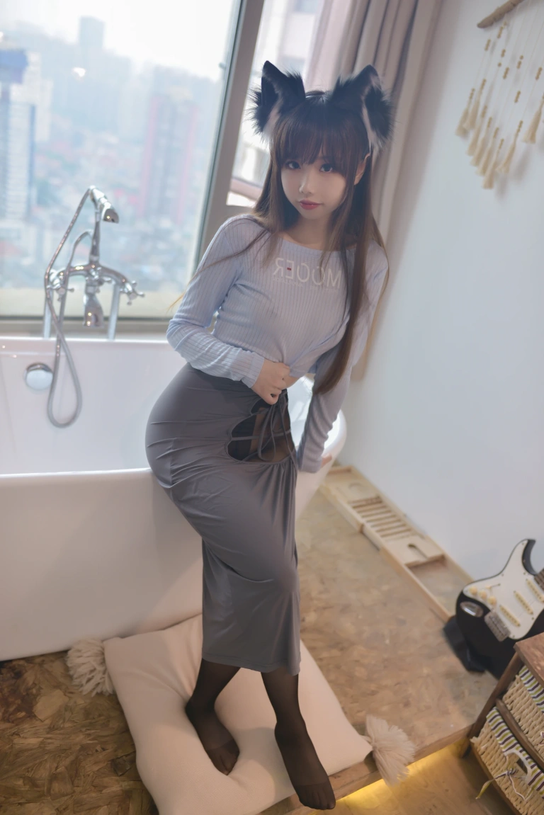 雪琪SAMA《吉他妹妹》主题写真：60张全套美图
