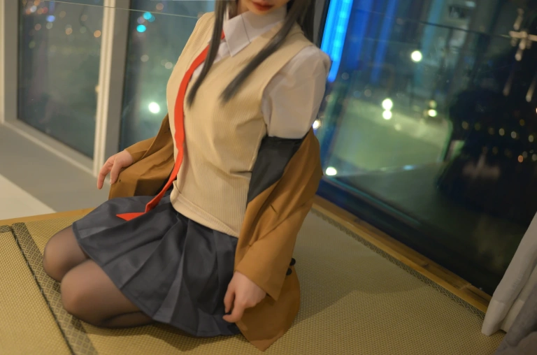 雪琪SAMA《麻衣制服兔女郎》主题写真：58张全套美图