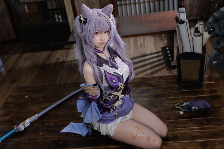 雪琪SAMA《刻晴》主题写真：50张全套美图，含1个视频