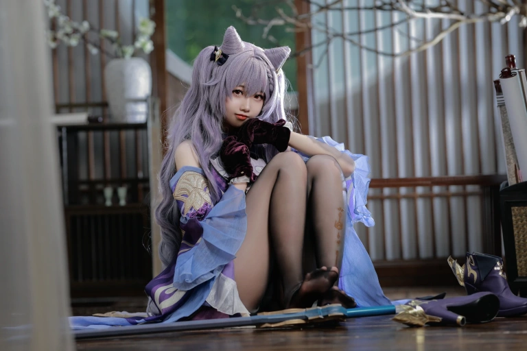 雪琪SAMA《刻晴》主题写真：50张全套美图，含1个视频