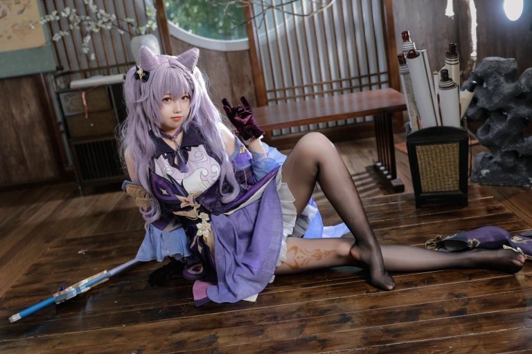 雪琪SAMA《刻晴》主题写真：50张全套美图，含1个视频
