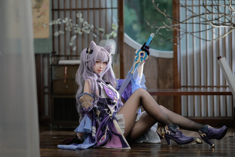 雪琪SAMA《刻晴》主题写真：50张全套美图，含1个视频