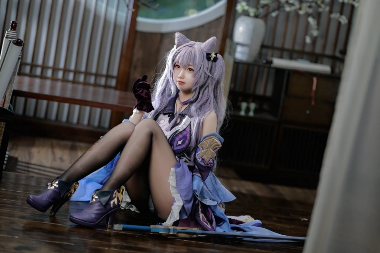 雪琪SAMA《刻晴》主题写真：50张全套美图，含1个视频