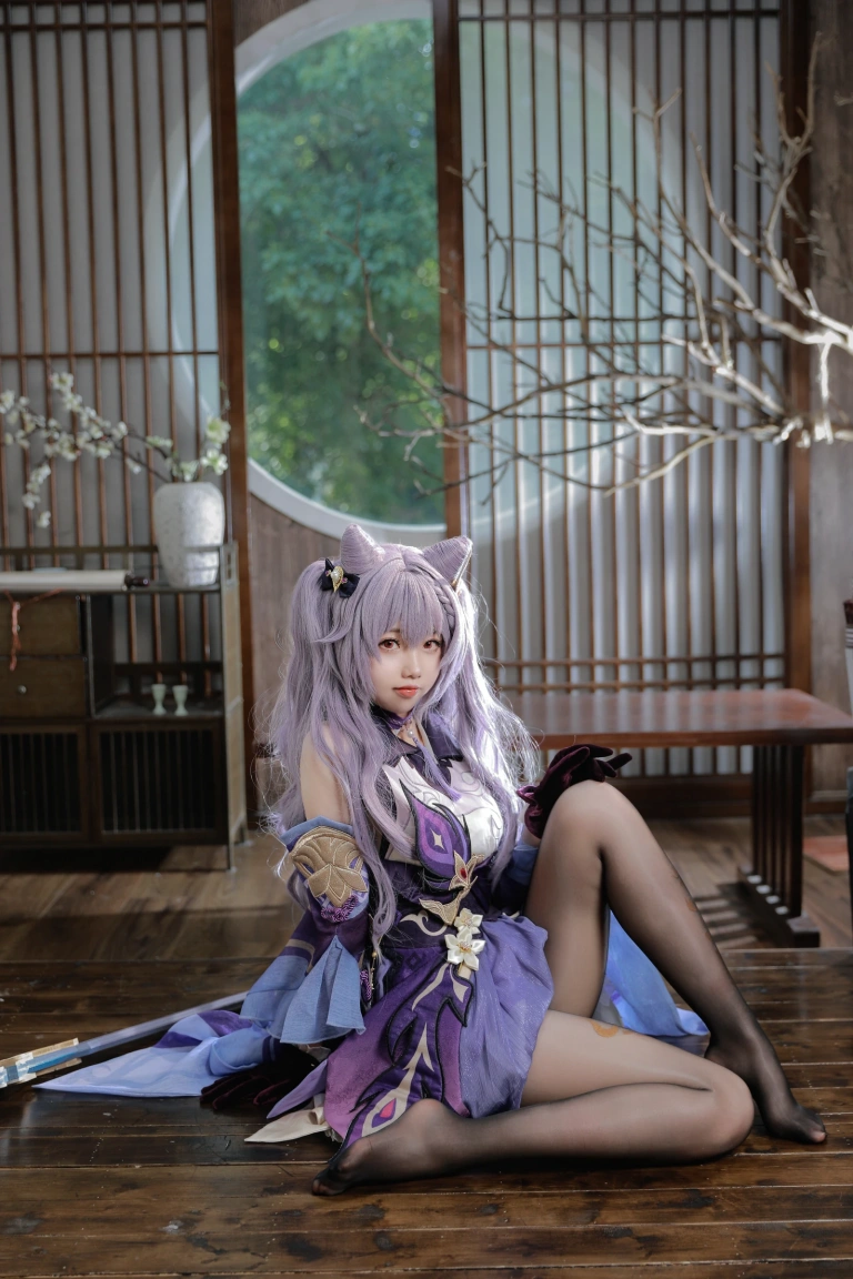 雪琪SAMA《刻晴》主题写真：50张全套美图，含1个视频