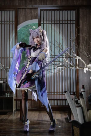 雪琪SAMA《刻晴》主题写真：50张全套美图，含1个视频