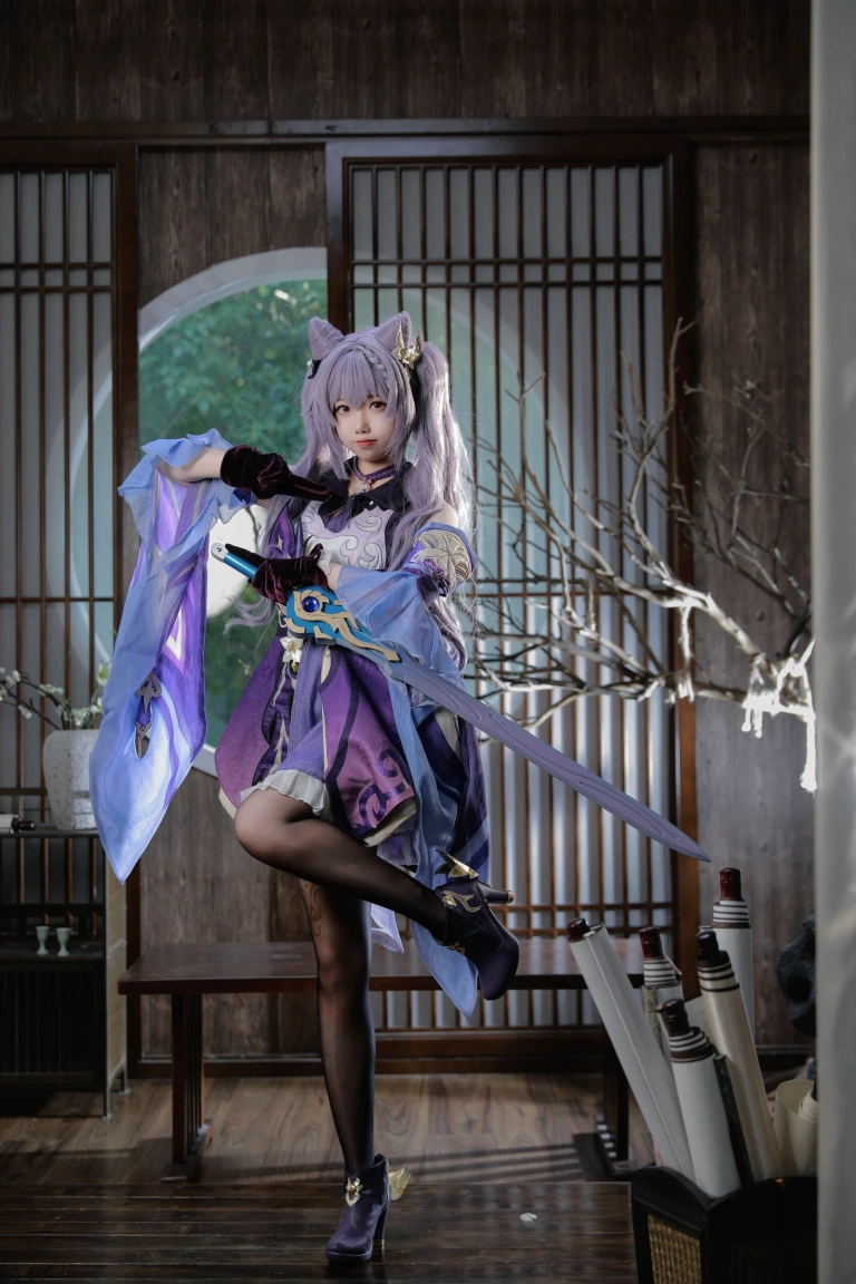 雪琪SAMA《刻晴》主题写真：50张全套美图，含1个视频