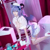 Seya-狮砸《刻晴护士》主题写真：12张全套美图